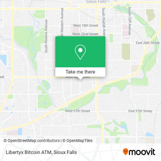 Mapa de Libertyx Bitcoin ATM