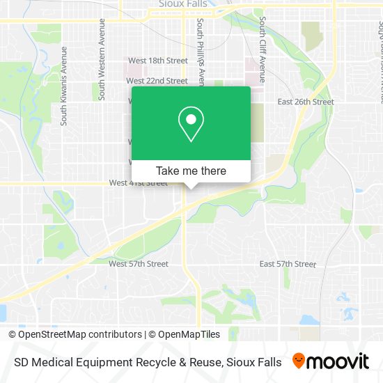 SD Medical Equipment Recycle & Reuse map