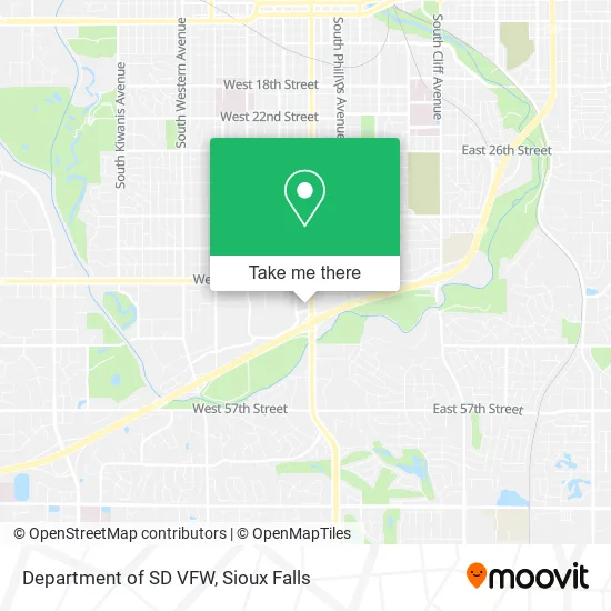 Department of SD VFW map