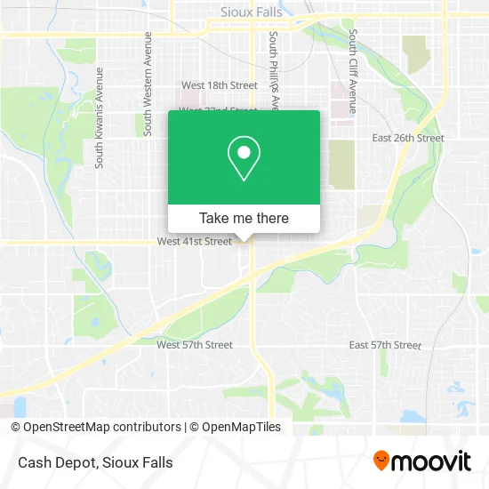 Cash Depot map