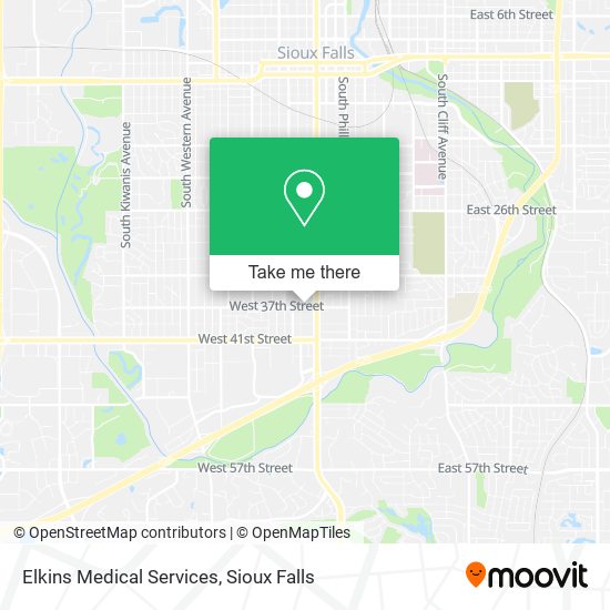 Mapa de Elkins Medical Services