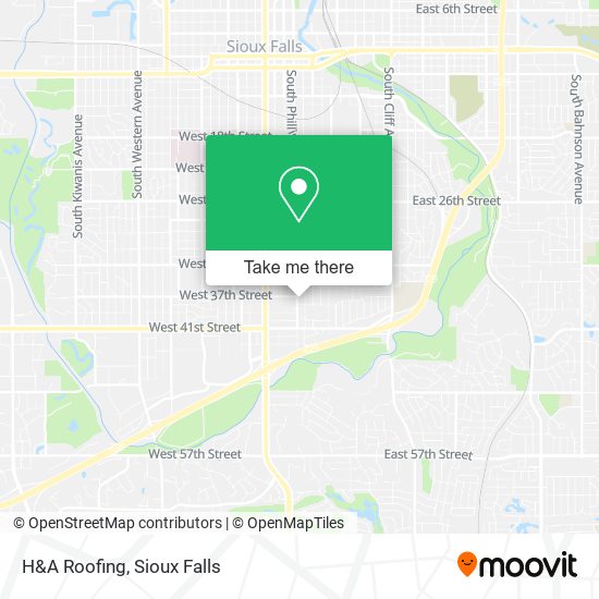 H&A Roofing map