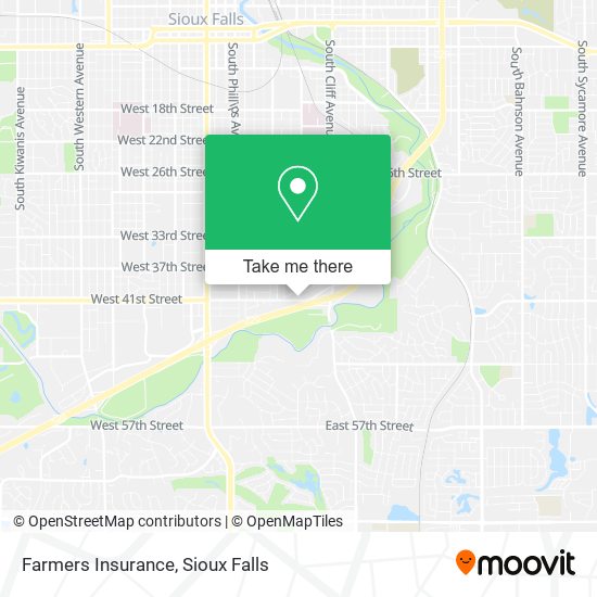 Mapa de Farmers Insurance