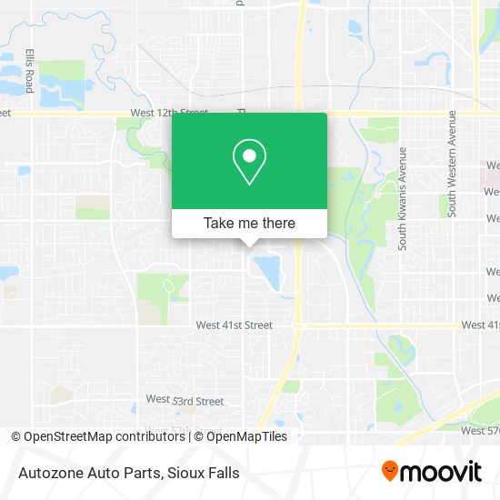 Autozone Auto Parts map