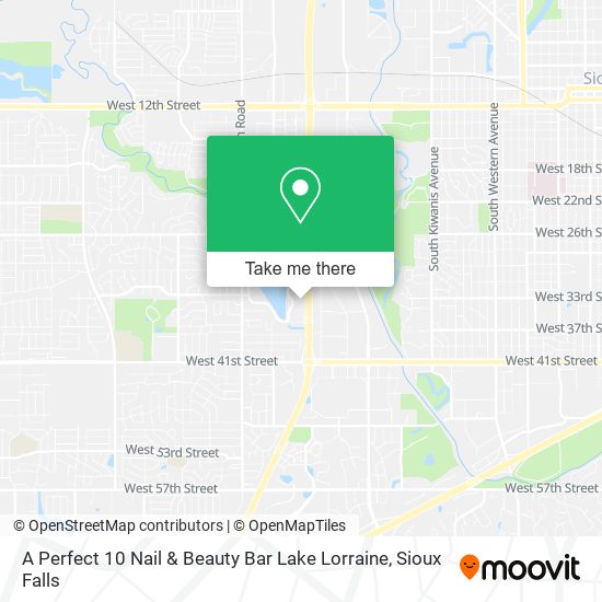 A Perfect 10 Nail & Beauty Bar Lake Lorraine map
