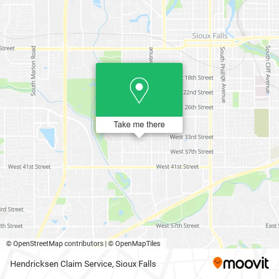 Mapa de Hendricksen Claim Service