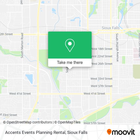 Accents Events Planning Rental map