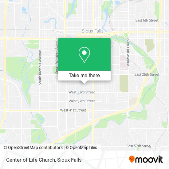 Center of Life Church map