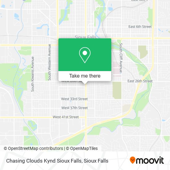 Chasing Clouds Kynd Sioux Falls map