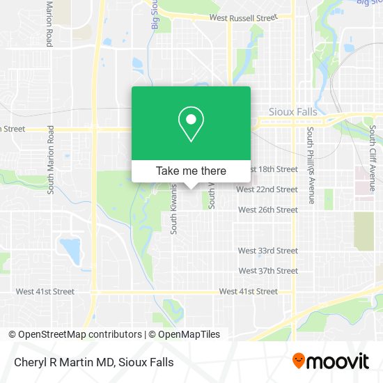 Cheryl R Martin MD map