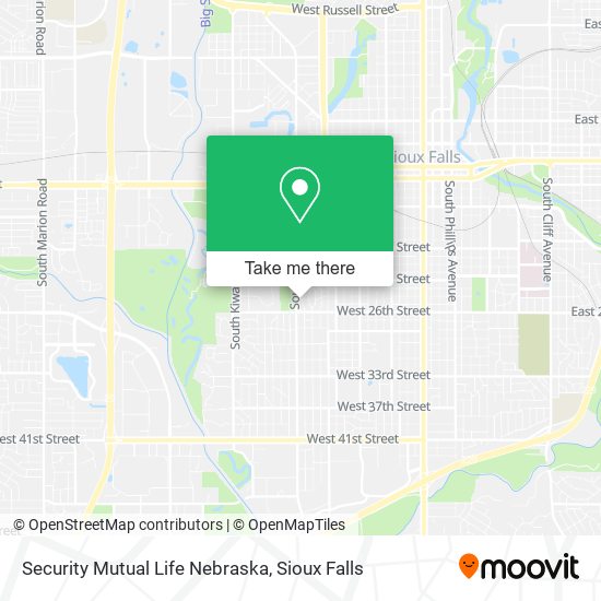 Mapa de Security Mutual Life Nebraska