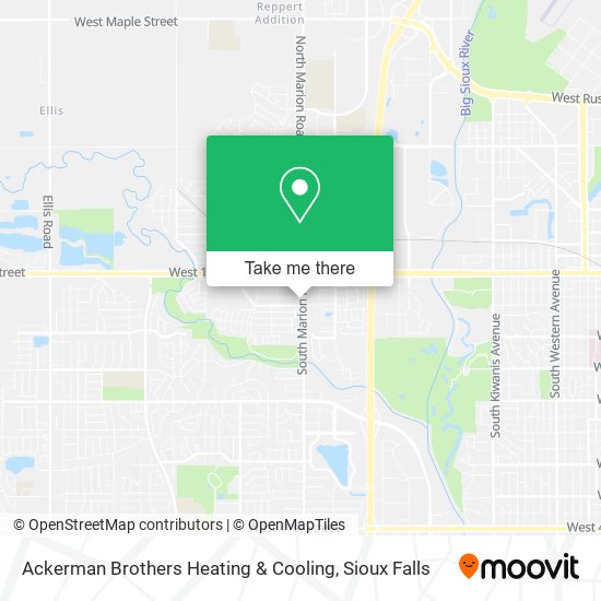 Ackerman Brothers Heating & Cooling map