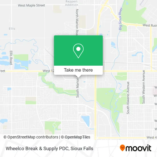 Wheelco Break & Supply PDC map