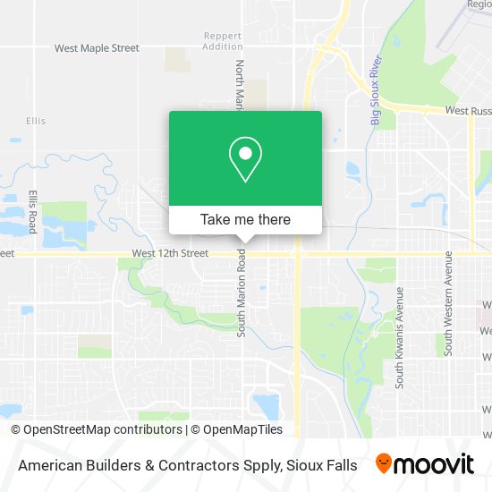 American Builders & Contractors Spply map
