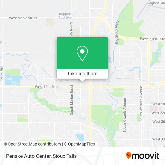 Mapa de Penske Auto Center