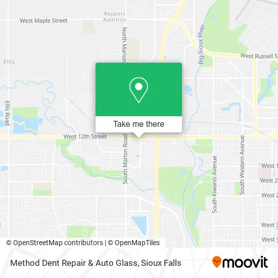 Method Dent Repair & Auto Glass map