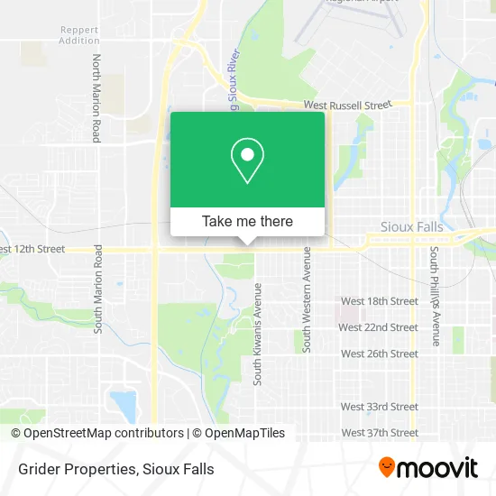 Mapa de Grider Properties