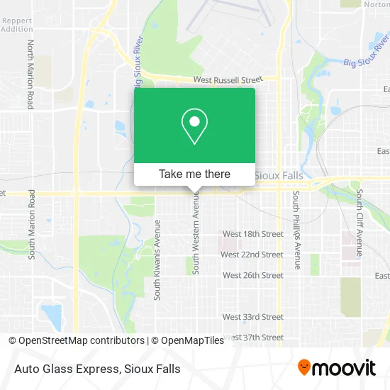 Auto Glass Express map