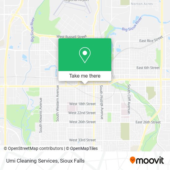 Mapa de Umi Cleaning Services