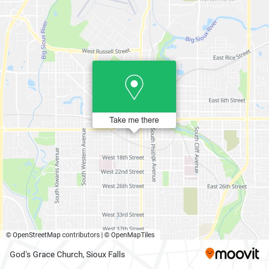 God's Grace Church map