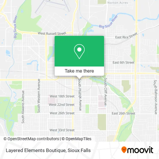Layered Elements Boutique map