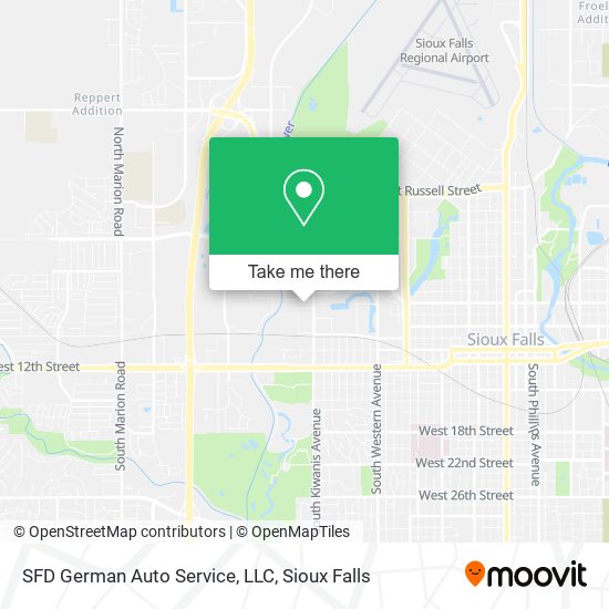 SFD German Auto Service, LLC map