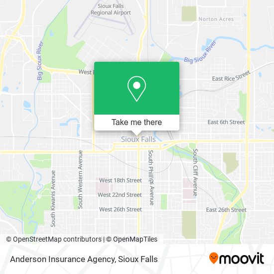 Mapa de Anderson Insurance Agency