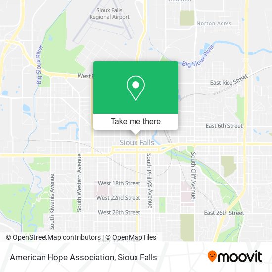 American Hope Association map