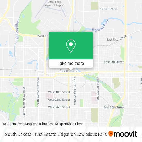 South Dakota Trust Estate Litigation Law map