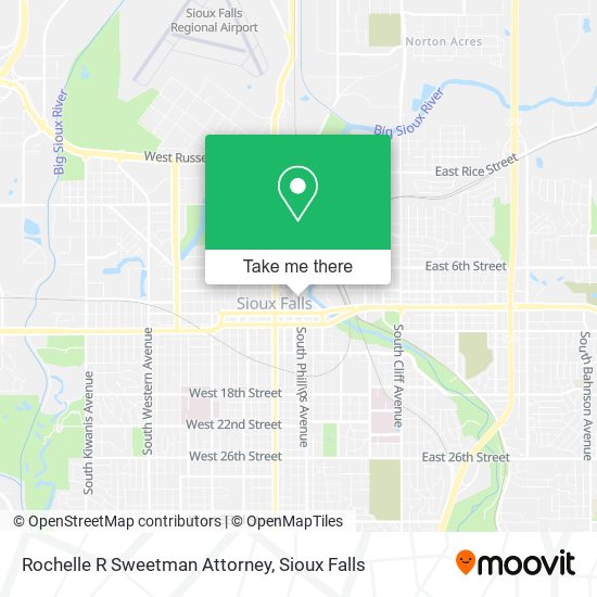 Rochelle R Sweetman Attorney map