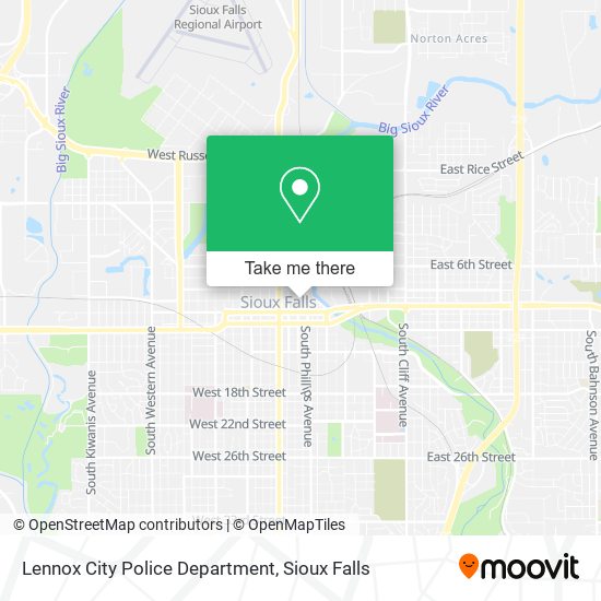 Lennox City Police Department map