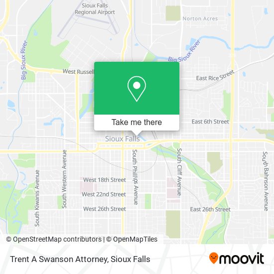 Mapa de Trent A Swanson Attorney
