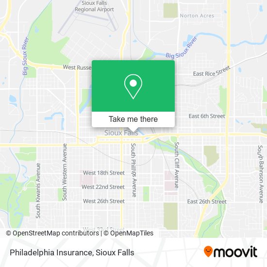 Mapa de Philadelphia Insurance