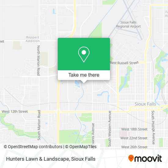 Hunters Lawn & Landscape map