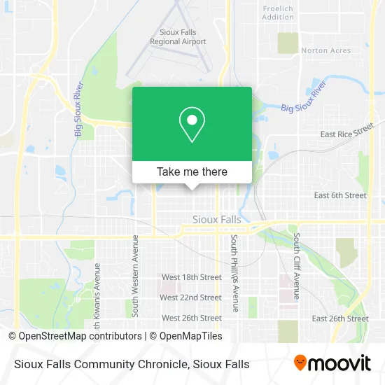 Sioux Falls Community Chronicle map
