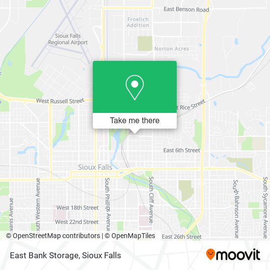 East Bank Storage map