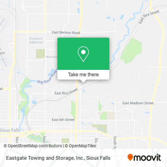 Eastgate Towing and Storage, Inc. map