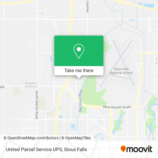 United Parcel Service UPS map
