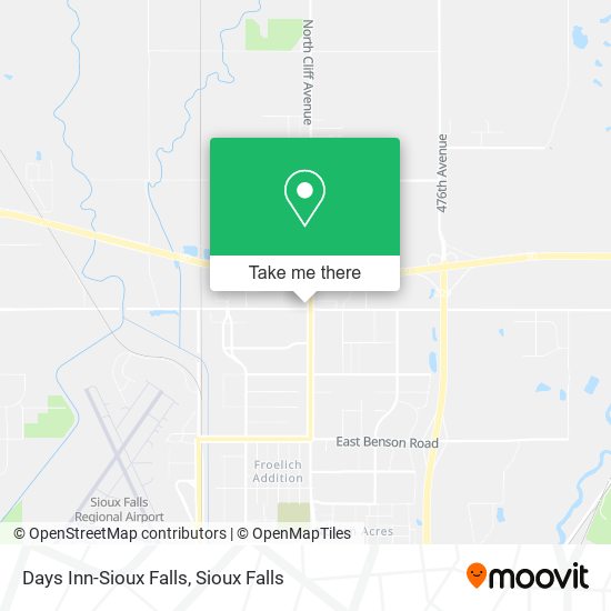 Mapa de Days Inn-Sioux Falls