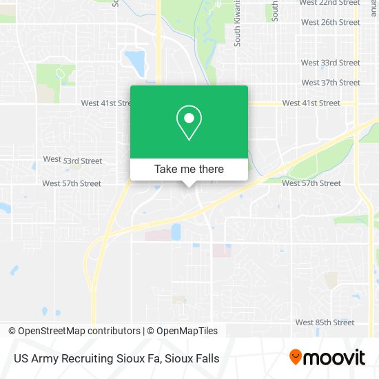 US Army Recruiting Sioux Fa map