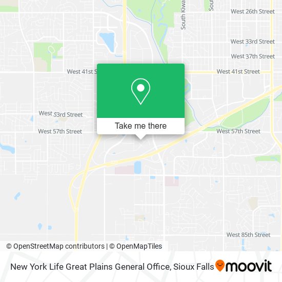 New York Life Great Plains General Office map