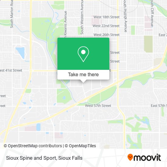 Sioux Spine and Sport map