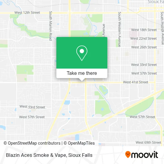 How to Get to Blazin Aces Smoke & Vape in Sioux Falls by Bus?