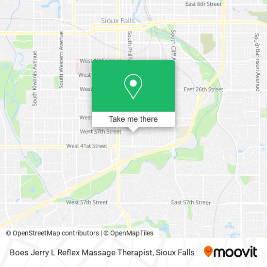 Mapa de Boes Jerry L Reflex Massage Therapist