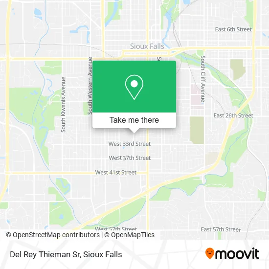 Del Rey Thieman Sr map