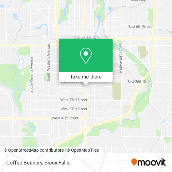 Mapa de Coffee Beanery