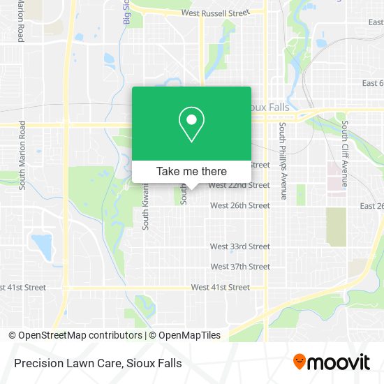 Precision Lawn Care map