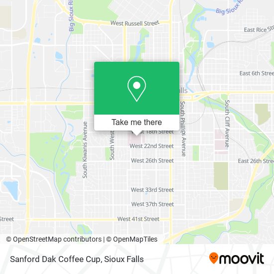Sanford Dak Coffee Cup map