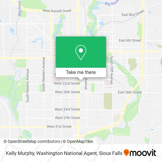 Mapa de Kelly Murphy, Washington National Agent