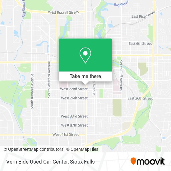 Vern Eide Used Car Center map